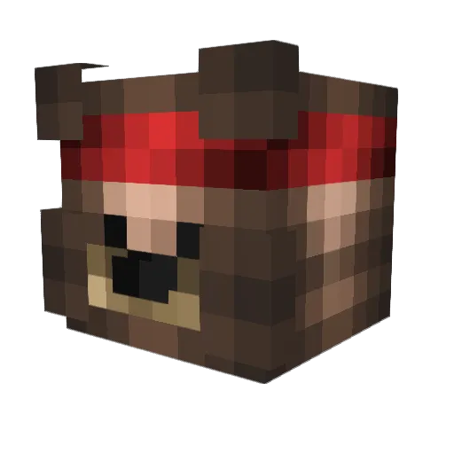 GodAnt Minecraft avatar head, 3D render