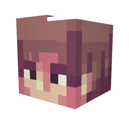 GodAsh071 Minecraft avatar head, 3D render