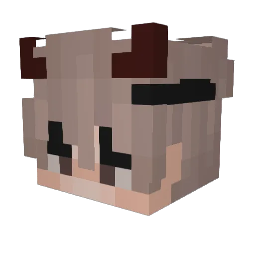 GodAssassin Minecraft avatar head, 3D render