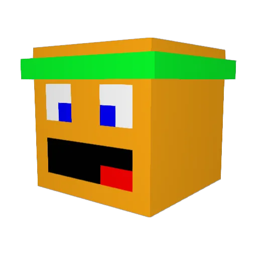 GodAtPvp Minecraft avatar head, 3D render