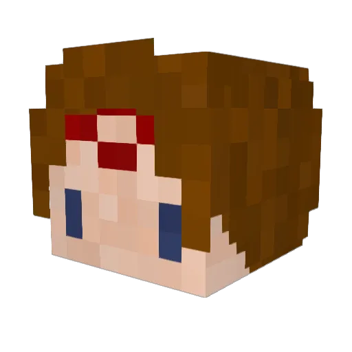 GodBnAn Minecraft avatar head, 3D render