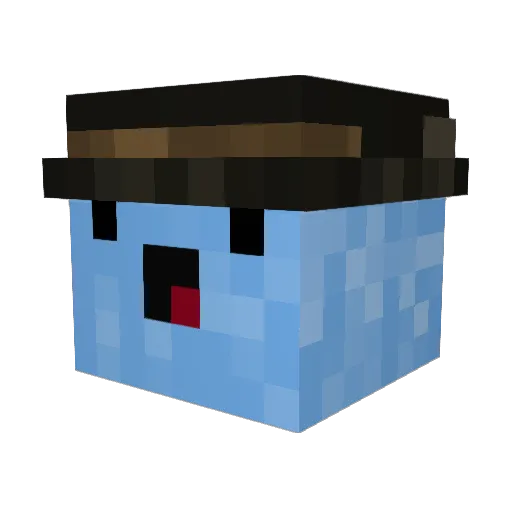 GodChurro Minecraft avatar head, 3D render