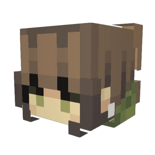 GodClonesBot Minecraft avatar head, 3D render