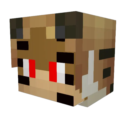 GodCraft98 Minecraft avatar head, 3D render