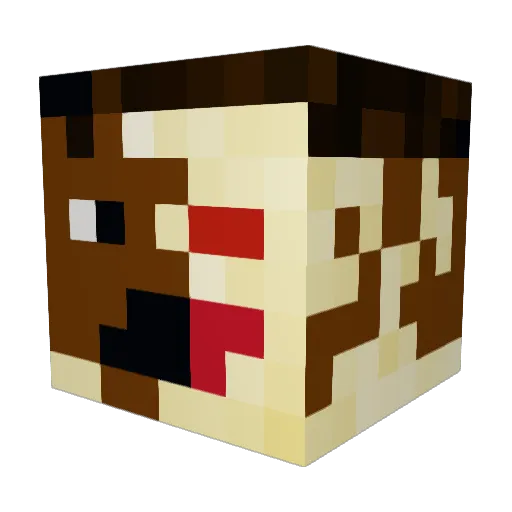 GodCreatorBe Minecraft avatar head, 3D render