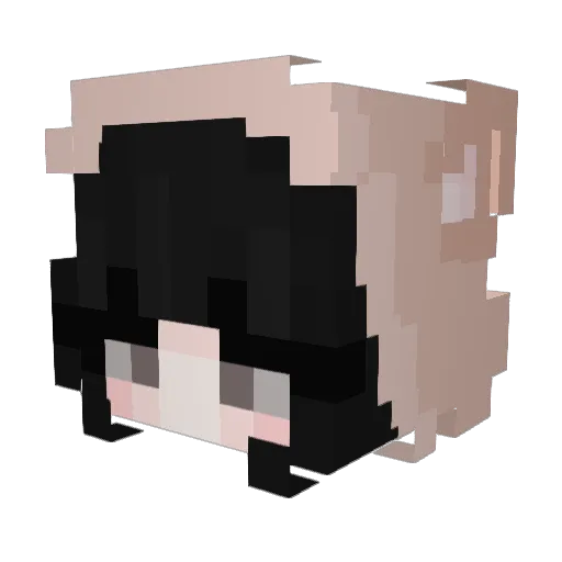 GodDarine Minecraft avatar head, 3D render