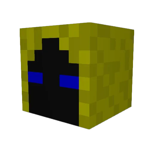 GodDarkness27 Minecraft avatar head, 3D render