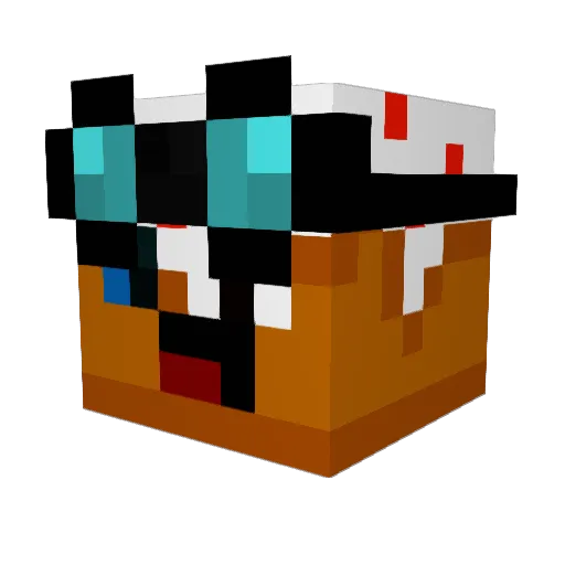 GodDog2108 Minecraft avatar head, 3D render