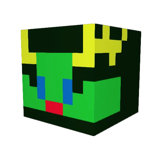 GodDragonXD Minecraft avatar head, 3D render