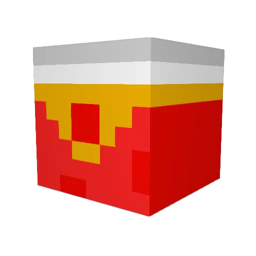 GodDuff Minecraft avatar head, 3D render