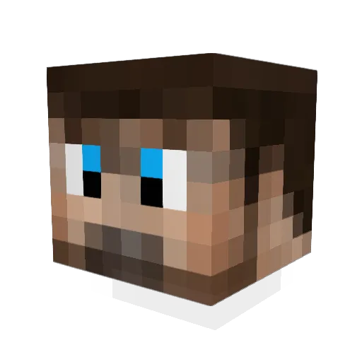 GodEmper0r Minecraft avatar head, 3D render