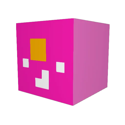 GodEngine Minecraft avatar head, 3D render