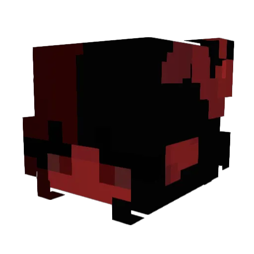 GodFellas Minecraft avatar head, 3D render