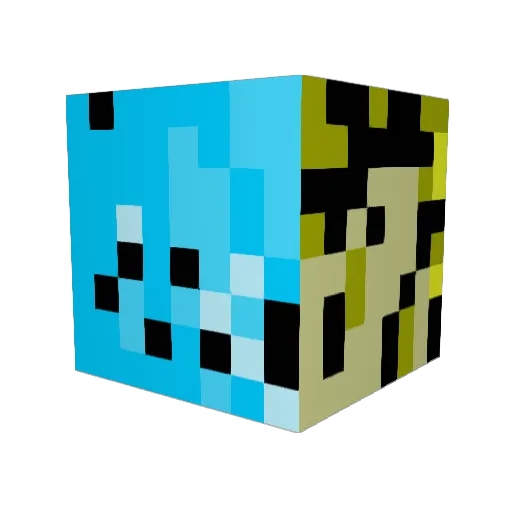 GodGO0320 Minecraft avatar head, 3D render