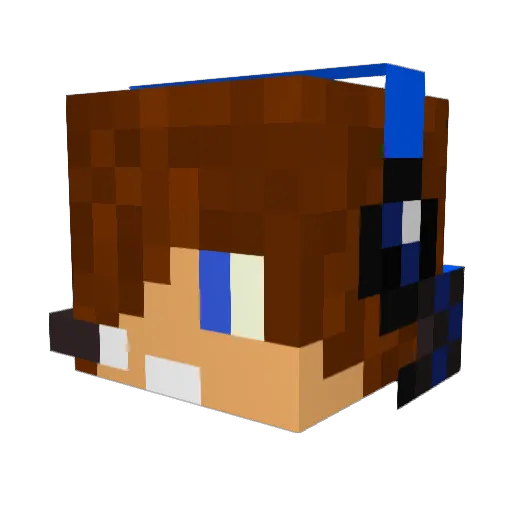 GodGamerxD Minecraft avatar head, 3D render
