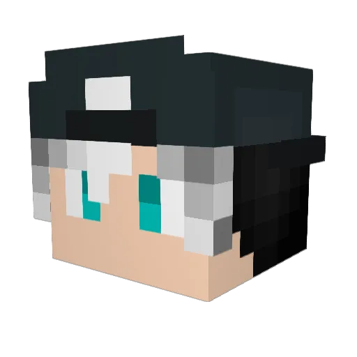 GodHadesQX Minecraft avatar head, 3D render
