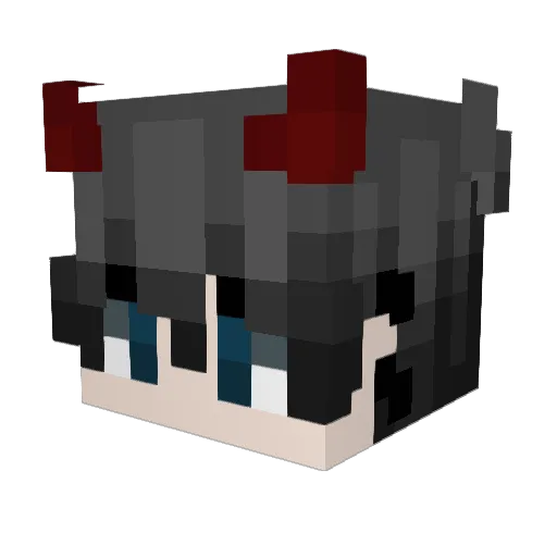 GodHasIQ Minecraft avatar head, 3D render