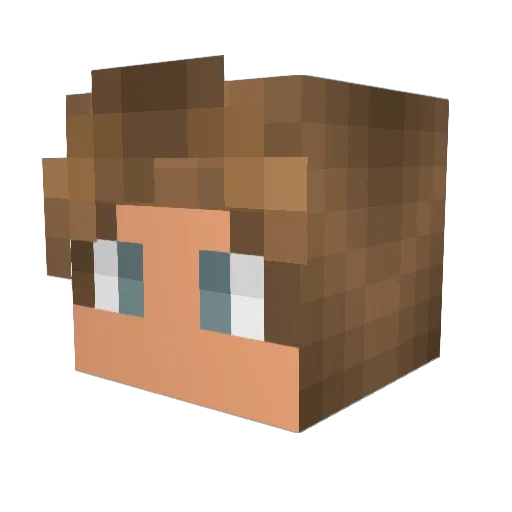 GodImUgly Minecraft avatar head, 3D render