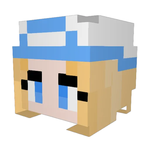 GodJoy_ Minecraft avatar head, 3D render