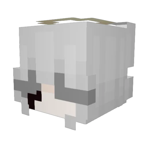 GodKagome1 Minecraft avatar head, 3D render