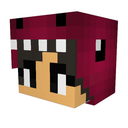 GodKing1548 Minecraft avatar head, 3D render