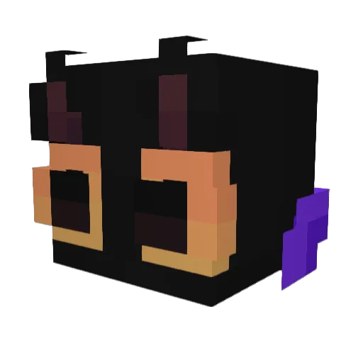 GodMercury Minecraft avatar head, 3D render