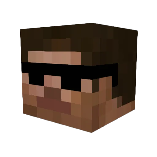 GodModeGamer123 Minecraft avatar head, 3D render