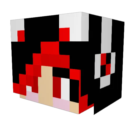 GodNub Minecraft avatar head, 3D render