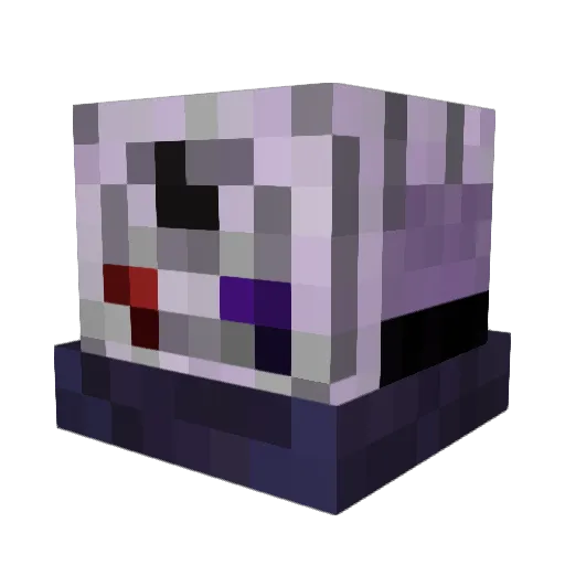 GodObito Minecraft avatar head, 3D render