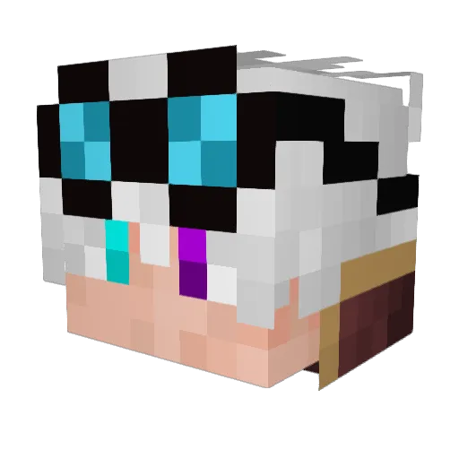 GodOfBakas Minecraft avatar head, 3D render