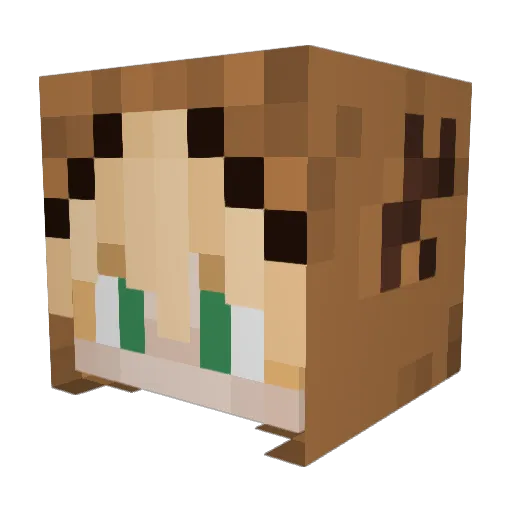 GodOfSandwiches Minecraft avatar head, 3D render