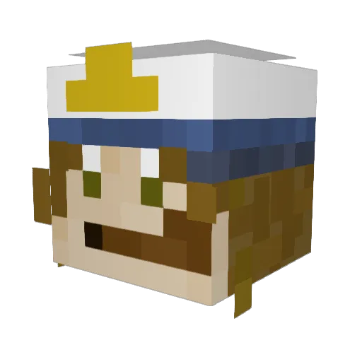 GodOfTheWinter Minecraft avatar head, 3D render