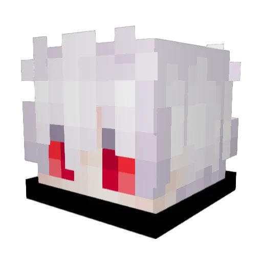 GodOfXtazy Minecraft avatar head, 3D render