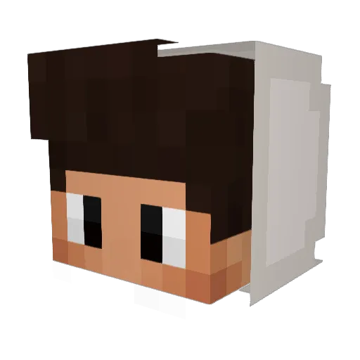 GodPandu Minecraft avatar head, 3D render
