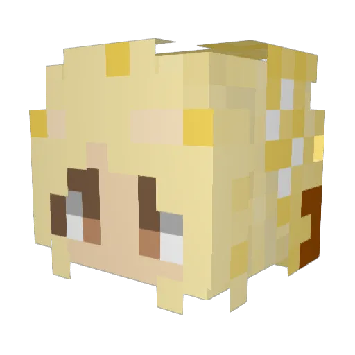 GodPedin Minecraft avatar head, 3D render