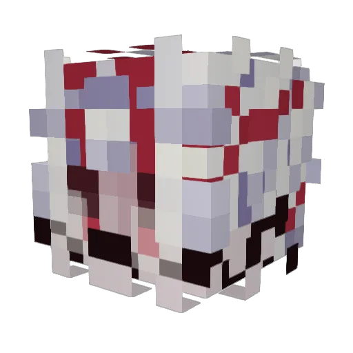 GodPolarBear Minecraft avatar head, 3D render