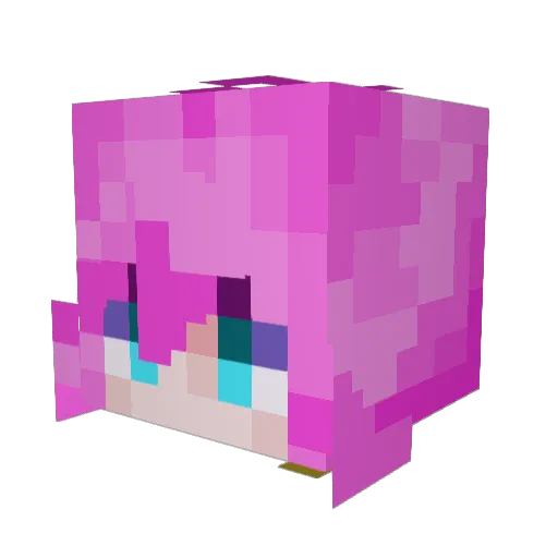 GodShinra Minecraft avatar head, 3D render