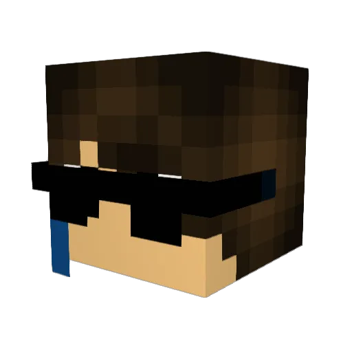 GodSolider Minecraft avatar head, 3D render
