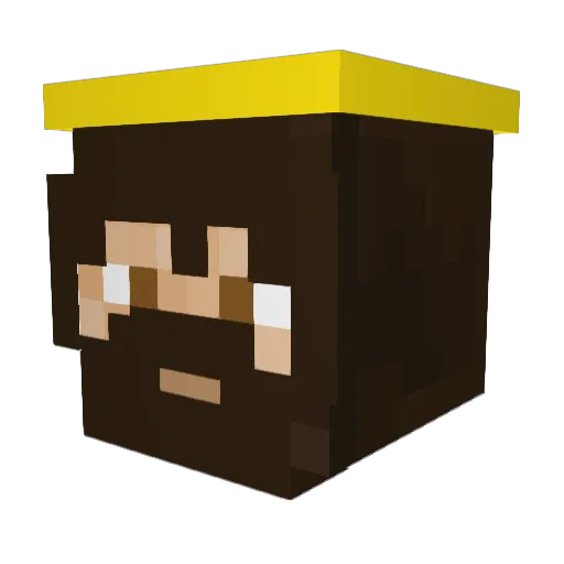 GodSonJesus Minecraft avatar head, 3D render