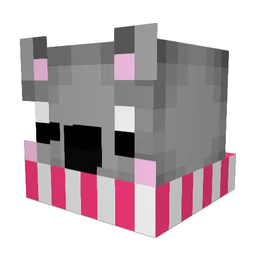 GodSpammer Minecraft avatar head, 3D render
