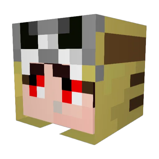 GodTYGA Minecraft avatar head, 3D render