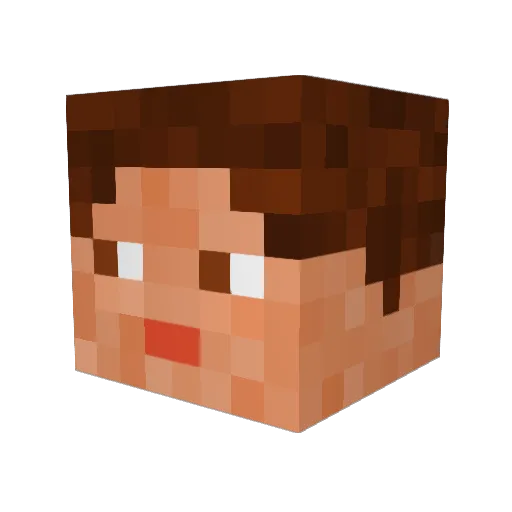 GodTheory_ Minecraft avatar head, 3D render