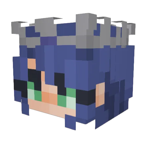 GodXRay26 Minecraft avatar head, 3D render