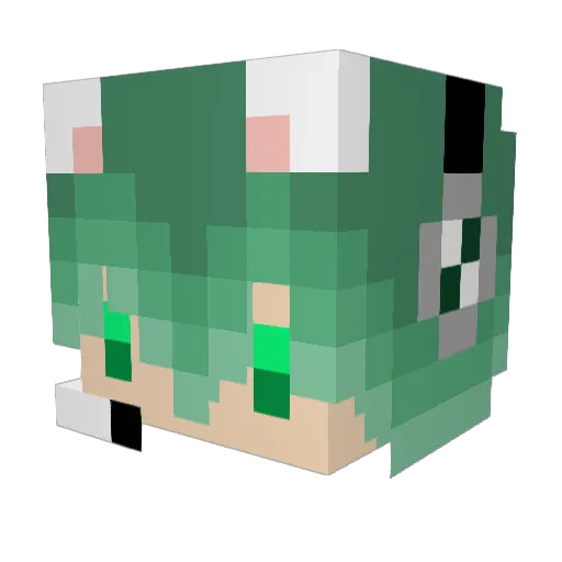 God_Amber Minecraft avatar head, 3D render
