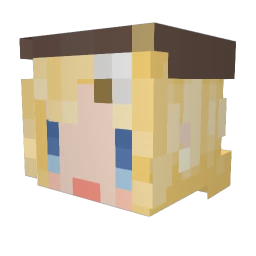 God_Dominator01 Minecraft avatar head, 3D render