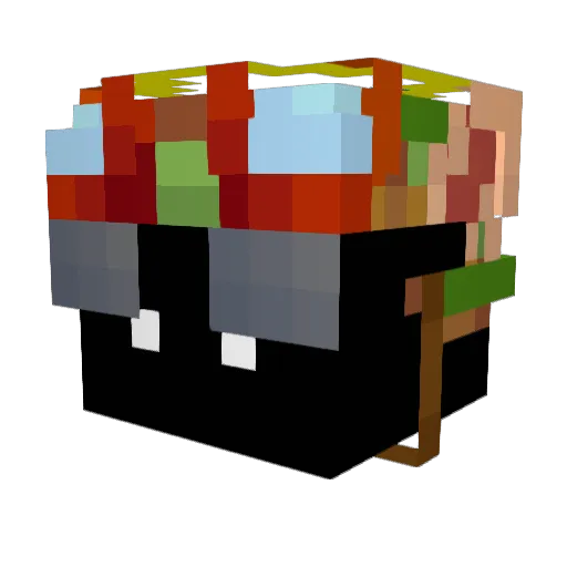 God_Genesis Minecraft avatar head, 3D render