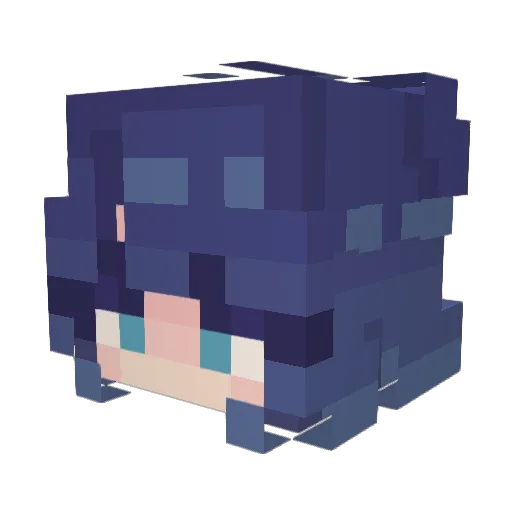 God_HoHo Minecraft avatar head, 3D render