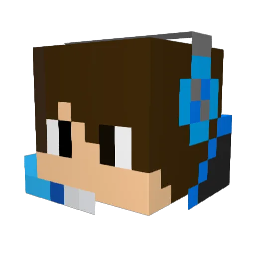 God_KT091 Minecraft avatar head, 3D render