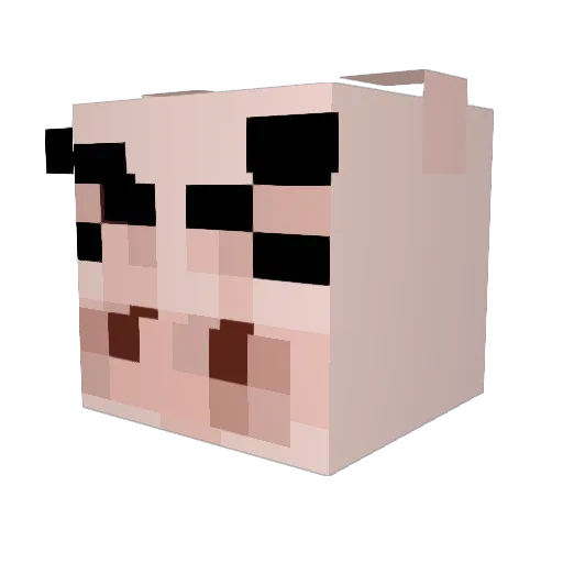God_Mini Minecraft avatar head, 3D render