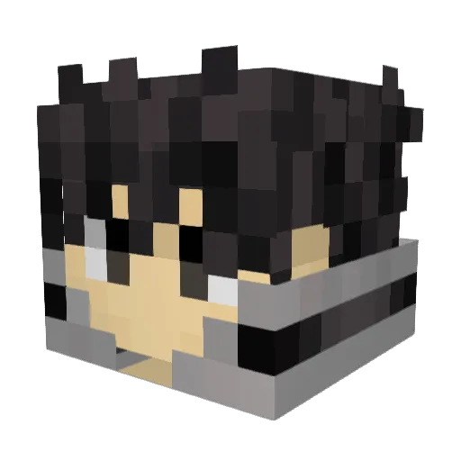 God_Of_Nether Minecraft avatar head, 3D render